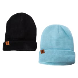 Solid Knit Beanie Hats 2-Count