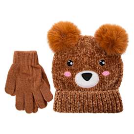 Kids Critter Beanie Set 2-Piece