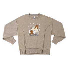 Cute Holiday Graphic Seam Sweatshirt 