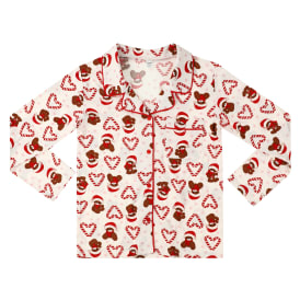 Long-Sleeve Christmas Pajama Shirt With Pocket