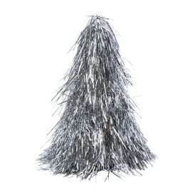 Small Tinsel Cone Christmas Tree 7.87in x 9.8in