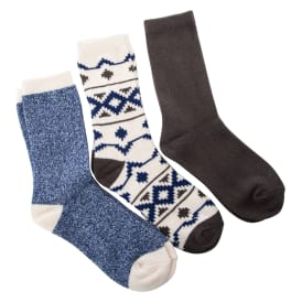 Super-Soft Assorted Crew Socks 3-Pack