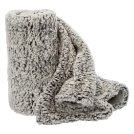 Luxe Collection Marled Sherpa Throw Blanket 50in x 60in