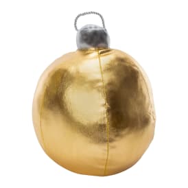 Gold Pillow Christmas Ornament 10in x 9in