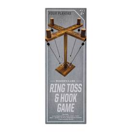 Wooden Ring Toss & Hook Game