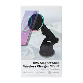 Magnet Snap Car Wireless Charger Mount 10W