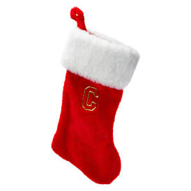 Red Monogram Stocking