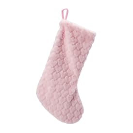 Fur Heart Christmas Stocking