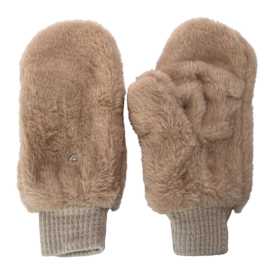 Faux Fur Flip-Top Mittens