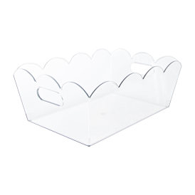 Scallop Plastic Storage Bin