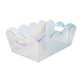 Scallop Plastic Storage Bin