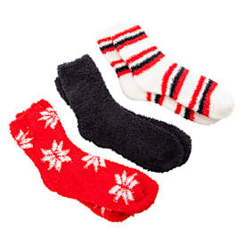 Ladies Cozy Crew Socks 3-Pack