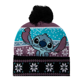 Disney Stitch Christmas Pom Pom Beanie Hat