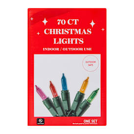 Multicolor Christmas Lights 70-count