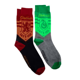 Harry Potter™ Mens Hogwarts House Crew Socks 2-Pack