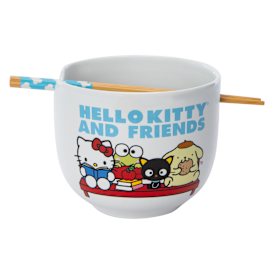 Hello Kitty And Friends® Ceramic Bowl With Chopsticks