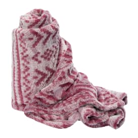 Embossed Fairisle Blanket With Footie Pocket 50in x 60in