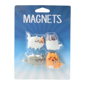Mini Cat Magnet Set 4-Count