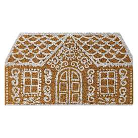 Holiday Gingerbread Coir Mat 28in x 16in