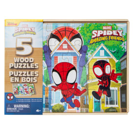 Marvel Spidey & His Amazing Friends Wood Puzzles 5-Count