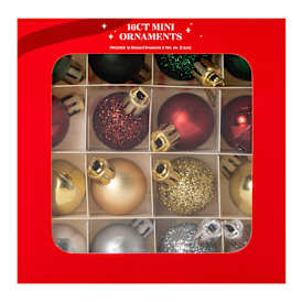 Mini Christmas Ornaments 16-Count