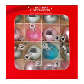 Mini Christmas Ornaments 16-Count