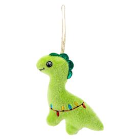 Dino Plush Christmas Ornament 4in x 5in