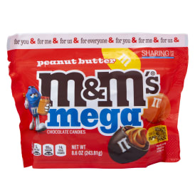 Peanut Butter M&M's® Mega Chocolate Candies 8.6oz