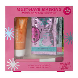 Holler & Glow Must-Have Masking Set And Applicator Brush 5-Piece Set