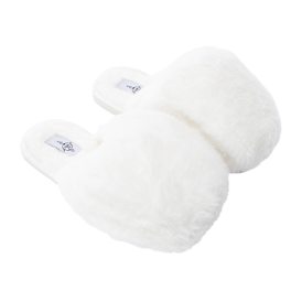 Ladies Fluffy Faux Fur Slippers