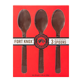 Fort Knox® Milk Chocolate Spoons 3-Piece 1.06oz