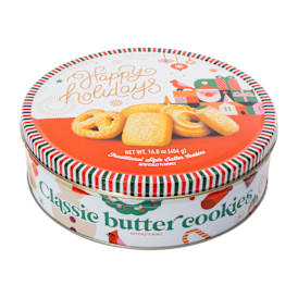 Happy Holidays Traditional Style Butter Cookies 16oz