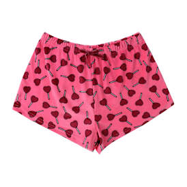 Junior Plush Heart Lollipop Shorts