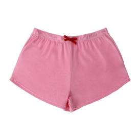 Juniors 'Be Mine' Girls Pink Plush Short