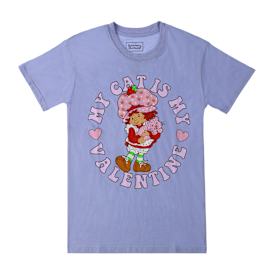 Strawberry Shortcake Valentine Cat Graphic Tee