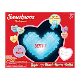 Sweethearts® Light-Up Block Heart Build Set