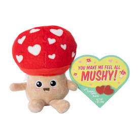 Mushroom Plush Gummy Hearts Gift Set