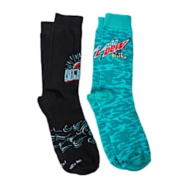 Mountain Dew Baja Blast® Crew Socks Can 2-Pack