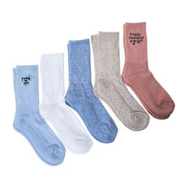 Design Ladies Crew Socks 5-Pack