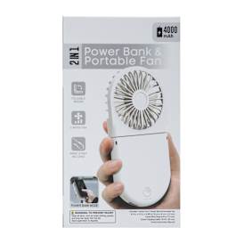 2-In-1 Power Bank & Portable Fan 4000MAh