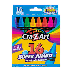 Super Jumbo Washable Crayons 16-Count