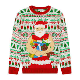 Bulky Santa Holiday Sweater