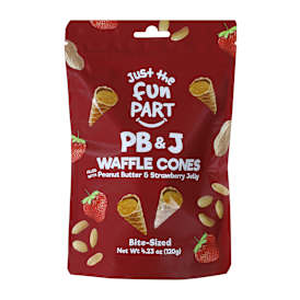 Just The Fun Part Bite-Sized PB & J Waffle Cones 4.23oz