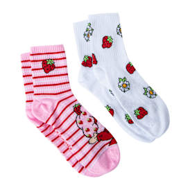 Hello Kitty & Friends Girls Mid-Crew Socks 2-Pack